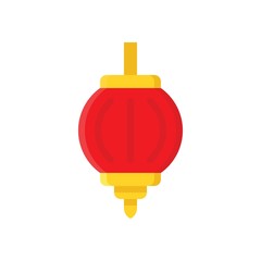 chines decoration or gold lantern vector in flat design