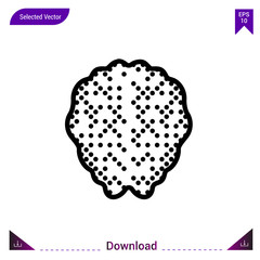 brain icon vector . Best modern, simple, isolated, application ,medical icons, logo, flat icon for website design or mobile applications, UI / UX design vector format