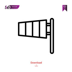 Outline wind icon. wind icon vector isolated on white background. Graphic design, material-design,weather icons mobile application, logo, user interface. EPS 10 format vector