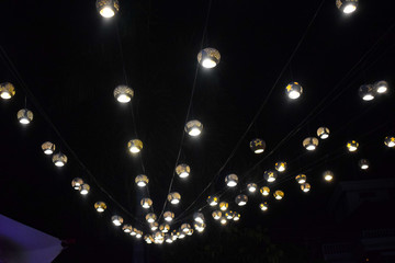 Dim Light inside the dark room in Bali Indonesia, Room with dim light