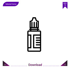 eye-drops icon vector . Best modern, simple, isolated, application ,medical icons, logo, flat icon for website design or mobile applications, UI / UX design vector format