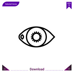 eye medical icon vector . Best modern, simple, isolated, application ,medical icons, logo, flat icon for website design or mobile applications, UI / UX design vector format