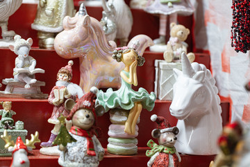 little toy girl in mint dress