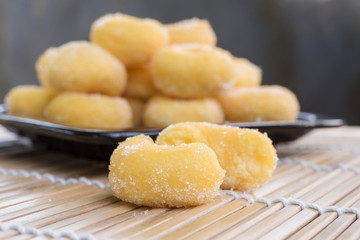 donuts sugar,sweet pieces of sugar doughnuts