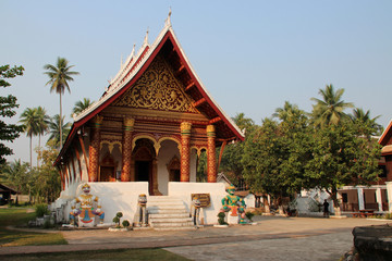 buddhist temple (Wat Aham) in luang prabang (laos)