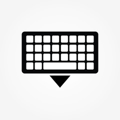 Keyboard sign Icon Design vector illustration
