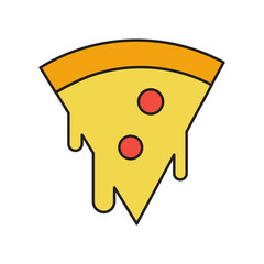 Pizza Icon Vector Simple Design