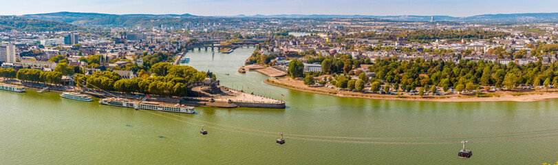 Lovely big aerial panorama picture of the headland 