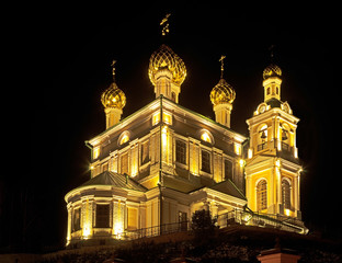 Fototapeta na wymiar Church of Resurrection of Christ in Plyos. Ivanovo oblast. Russia