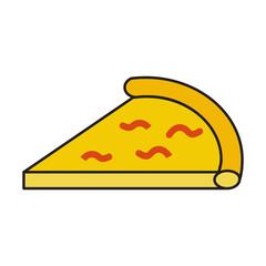 Pizza Icon Vector Simple Design