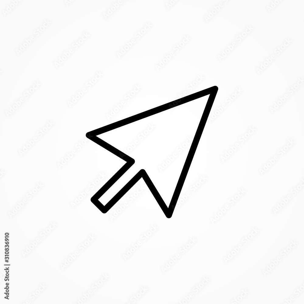 Fototapete line cursor icon in trendy flat style isolated on background. line cursor icon page symbol for your web site design line cursor icon logo, app, UI. line cursor icon Vector illustration, EPS10.