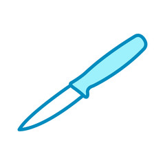 paring knife - kitchen utensils icon vector design template