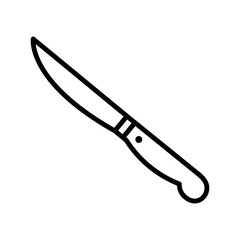 paring knife - kitchen utensils icon vector design template