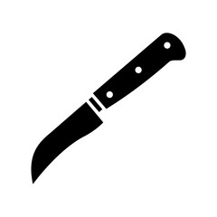 paring knife - kitchen utensils icon vector design template