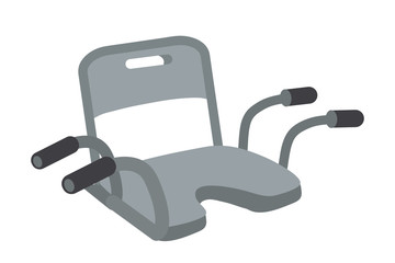 Seat or commode for disabled isolated on white