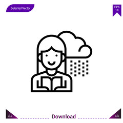 reporter icon vector . Best modern, simple, isolated, application ,journalist icons, logo, flat icon for website design or mobile applications, UI / UX design vector format
