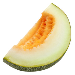 melon isolated on white background, clipping path, full depth of field