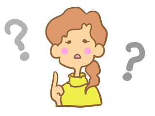疑問を持つ女性