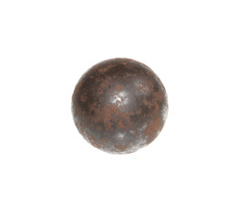 metal ball isolated on white background