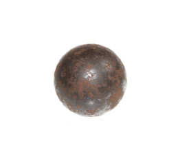 metal ball isolated on white background