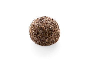 Cheese belper knolle Isolated. On white background.