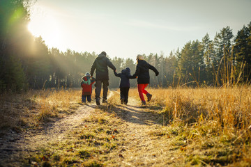 family outdoors