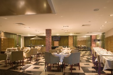 Tables Set For Meal