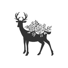 Beautiful animal cut file with floral