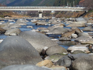  Stone, river and bridge photo
