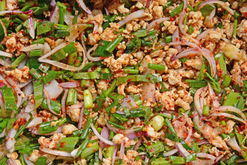 Spicy Minced Pork Salad , thai food