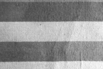 Black and White fabric texture with diagonal stripes. Close up