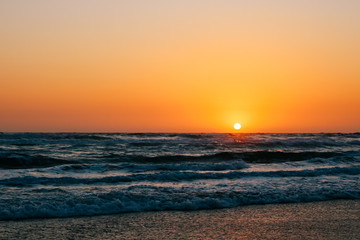 Sunrise over the ocean