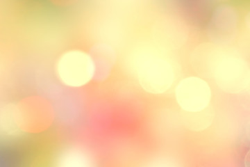 Obraz premium Yellow natural bokeh blurred lights backdrop.Autumn design illustration.