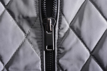 Close up jacket zipper opened  © worldofstock