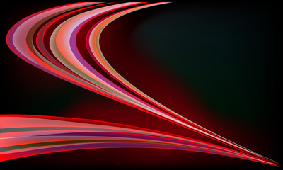 Colorful curved lines background, space for logo or text, motion concept.
