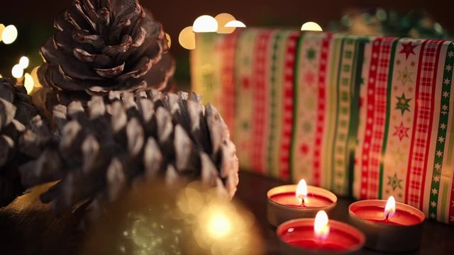 Geschenke Bokeh lichter Weihnachten