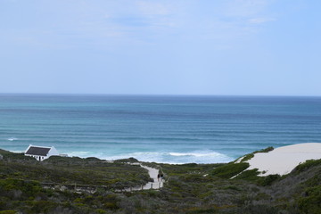 Fototapeta na wymiar Awsome view beach turquoise sea in South Africa