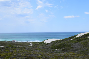 Obraz premium Awsome view beach turquoise sea in South Africa
