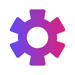 Glyph Gradient Configure icon isolated on background