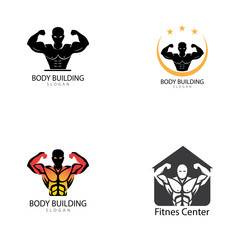 Vector object and Icons for Sport Label  Gym Badge  Fitness Logo Design