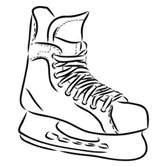 illustration of a pair of hockey scatte