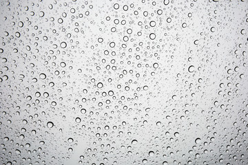 Water drops or Blue water bubbles