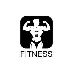 Vector object and Icons for Sport Label  Gym Badge  Fitness Logo Design