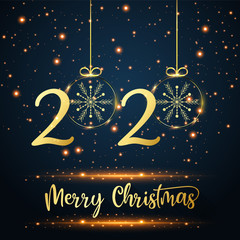 Obraz na płótnie Canvas Merry christmas background, happy new year, vector, illustration, eps file