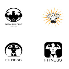 Vector object and Icons for Sport Label  Gym Badge  Fitness Logo Design