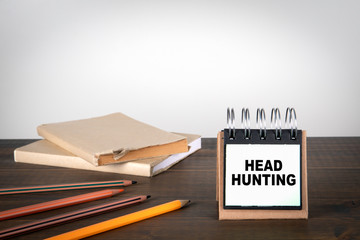Head Hunting. Job search, career, education and opportunities concept
