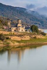 Fototapeta na wymiar Saint Nicholas Church - Mavrovo, North Macedonia