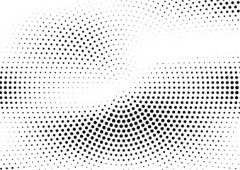 Abstract halftone dotted background. Monochrome grunge pattern with dot and circles.  Vector modern pop art texture for posters, sites, business cards, cover, postcards, labels, stickers layout.