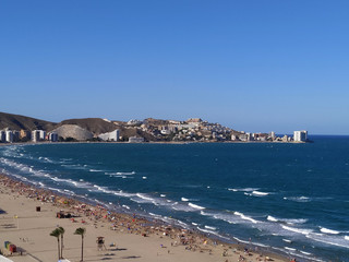playa y viento
