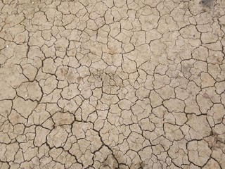 Full frame shot of dry cracked dirt